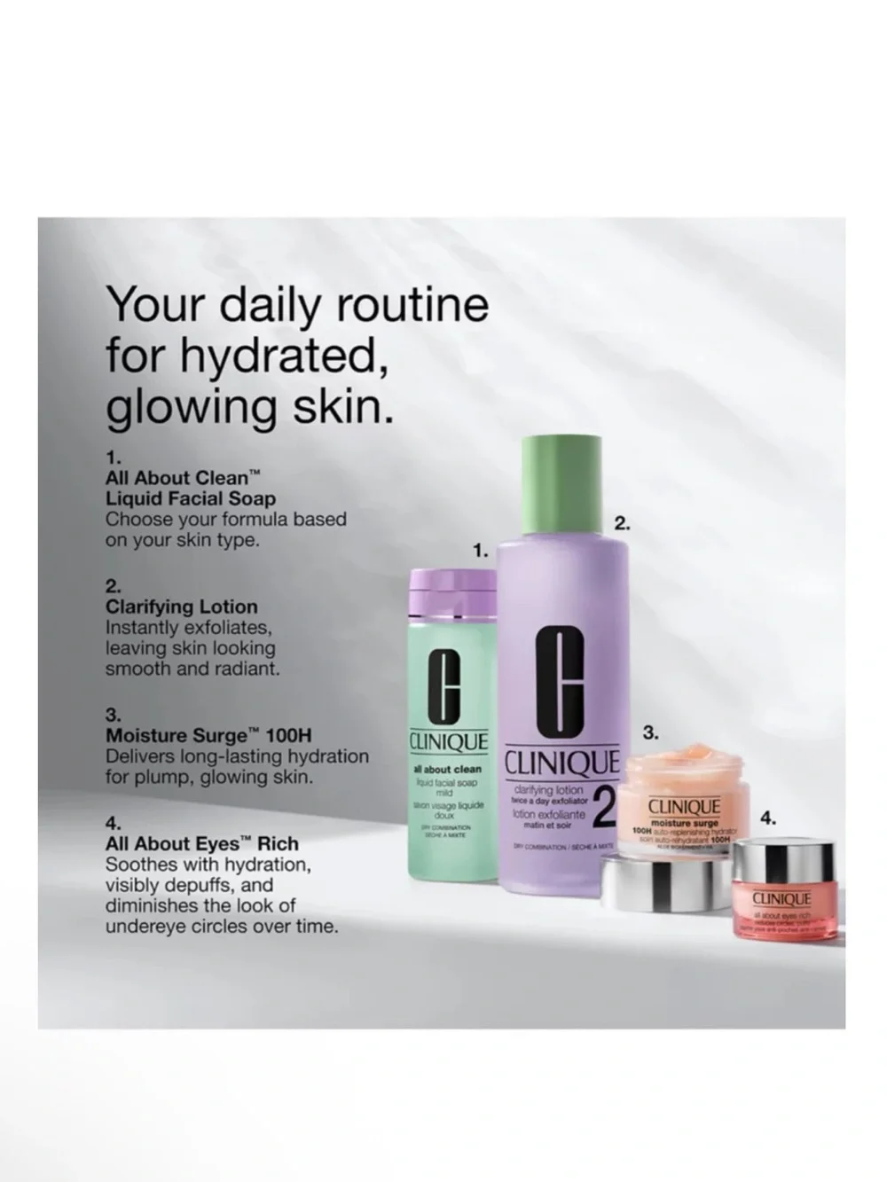 Clinique Skincare Collection w/ Clinique Cosmetic Bag